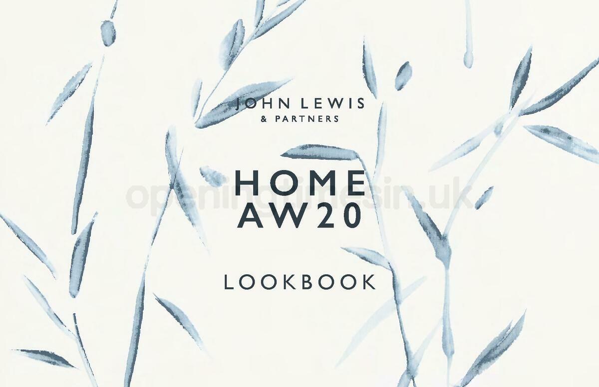 John Lewis Home AW20 Look Book Offers from 15 September