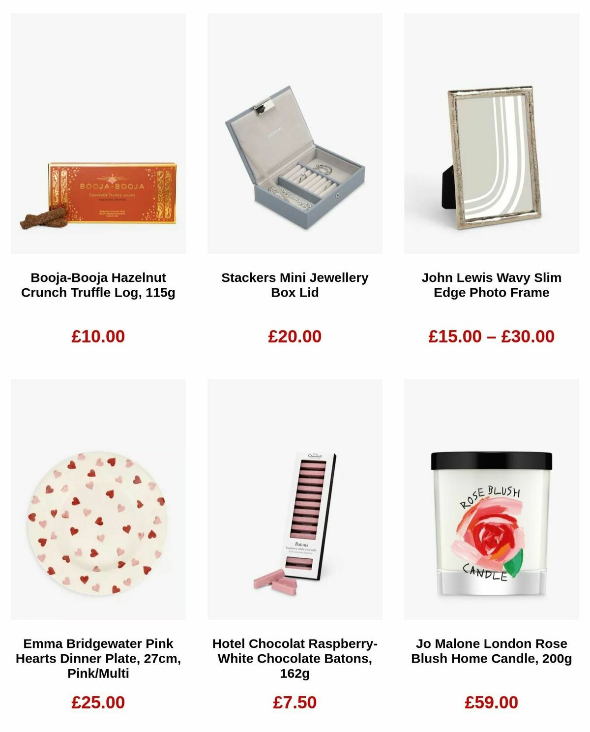 John Lewis Valentine's Day Offers from 25 January