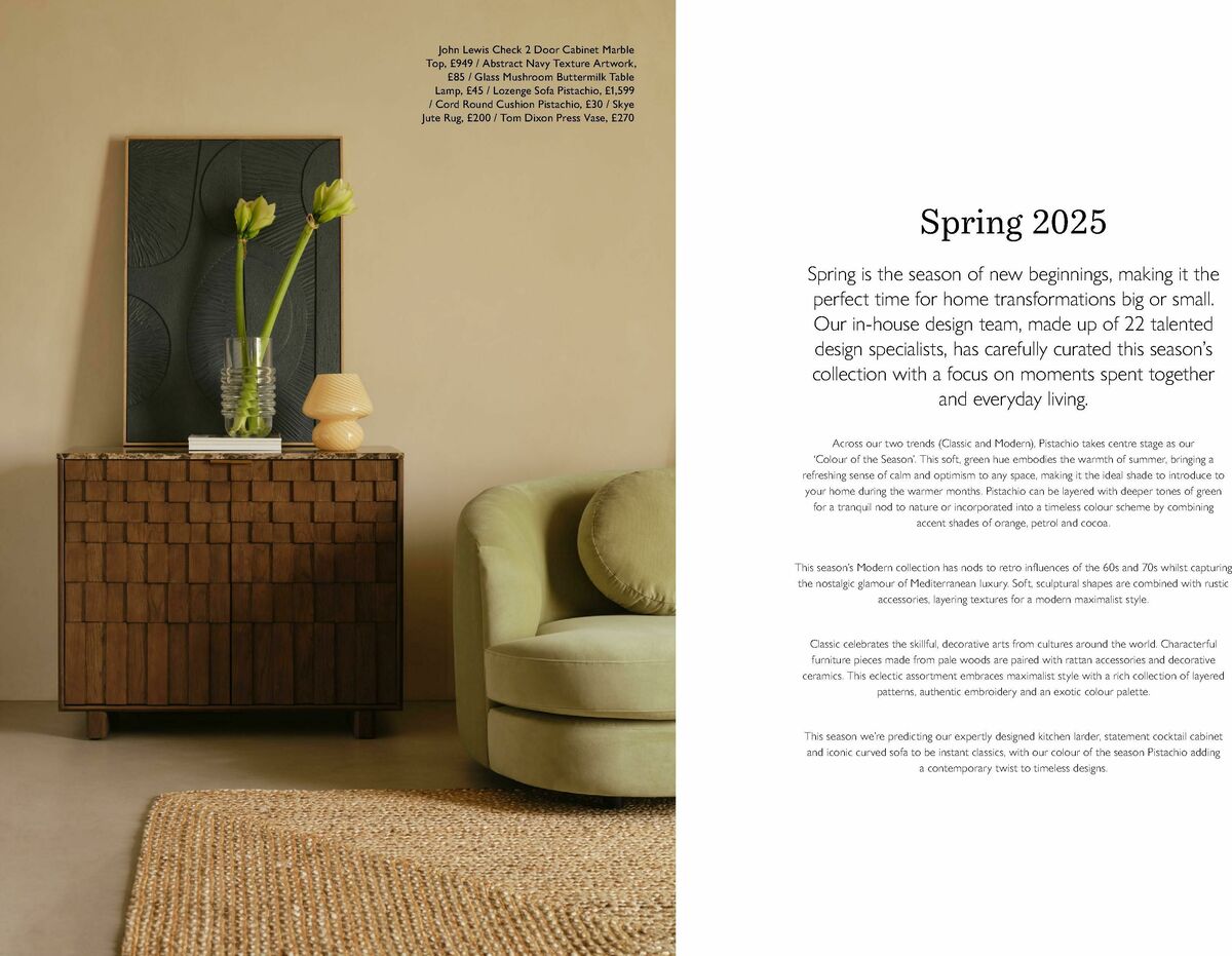 John Lewis Home Spring Offers from 10 March