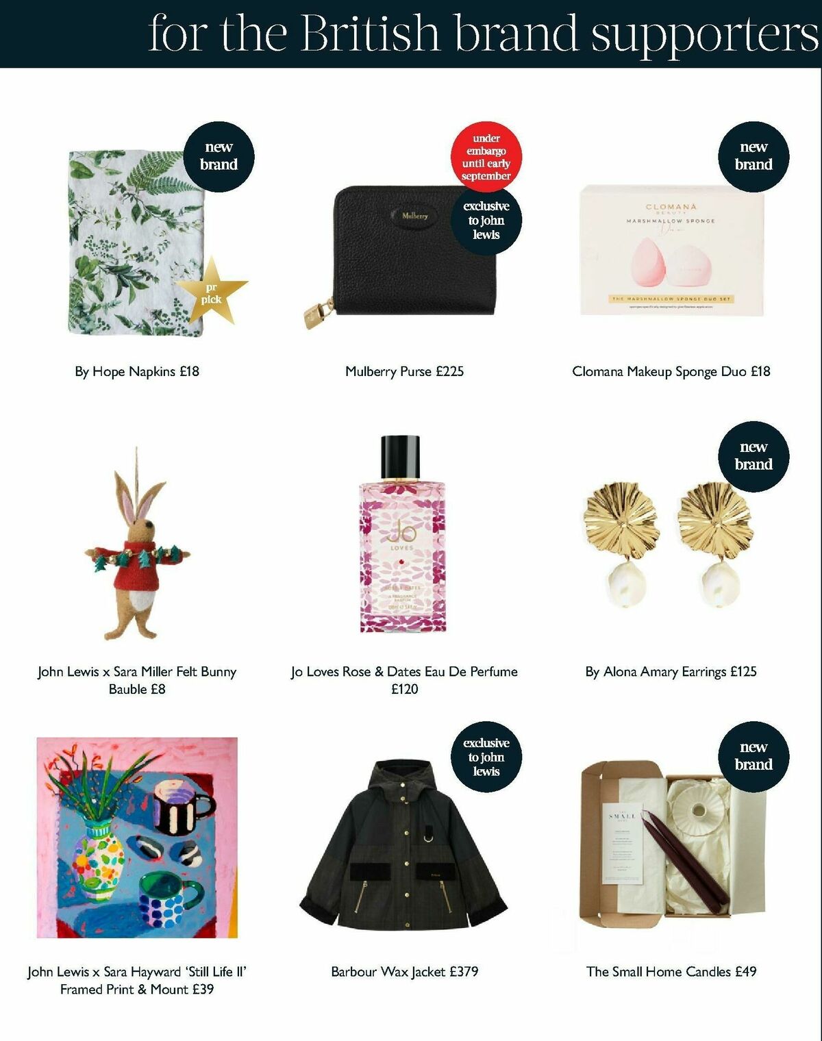 John Lewis Christmas Gift Guide Offers from 27 October
