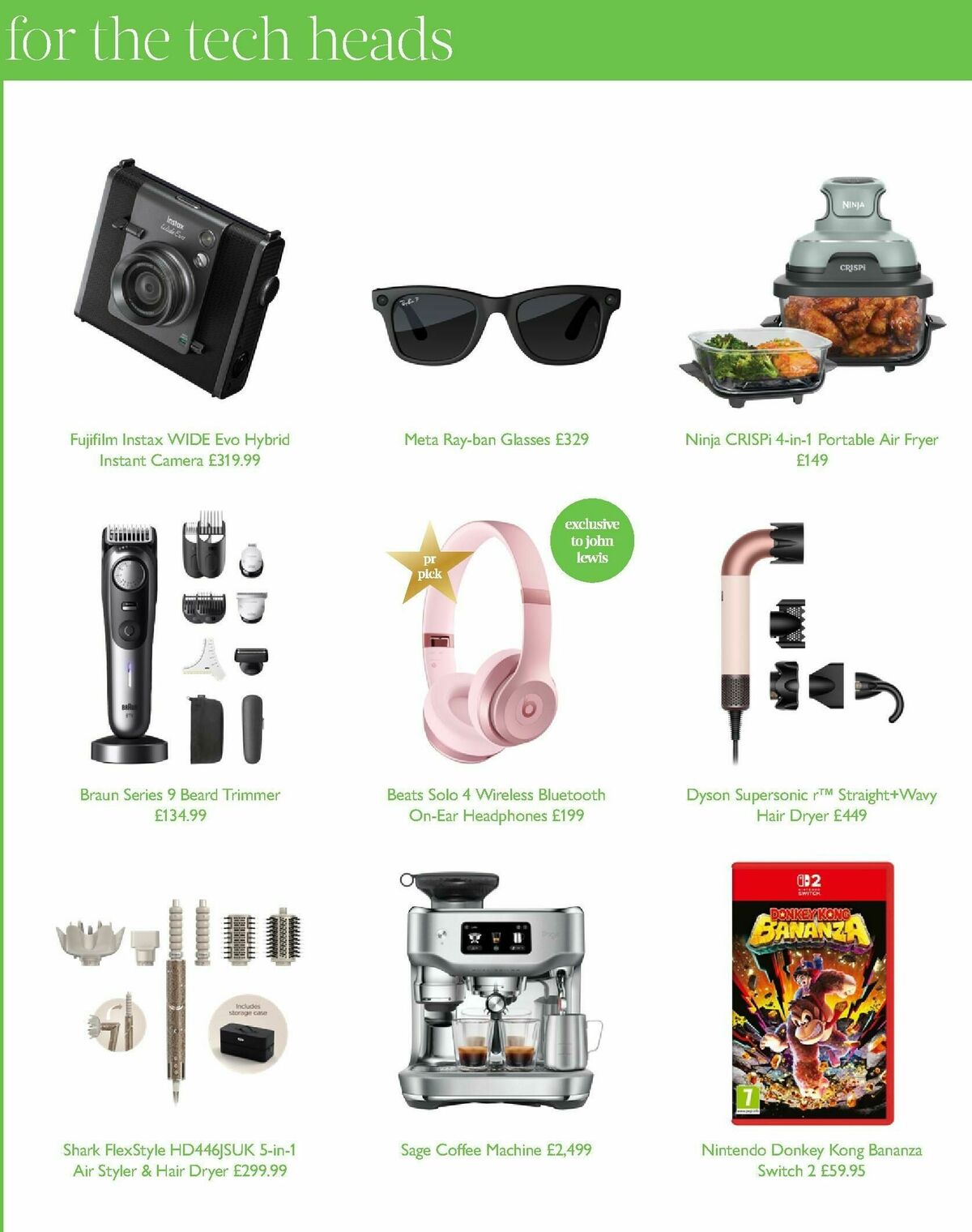John Lewis Christmas Gift Guide Offers from 27 October