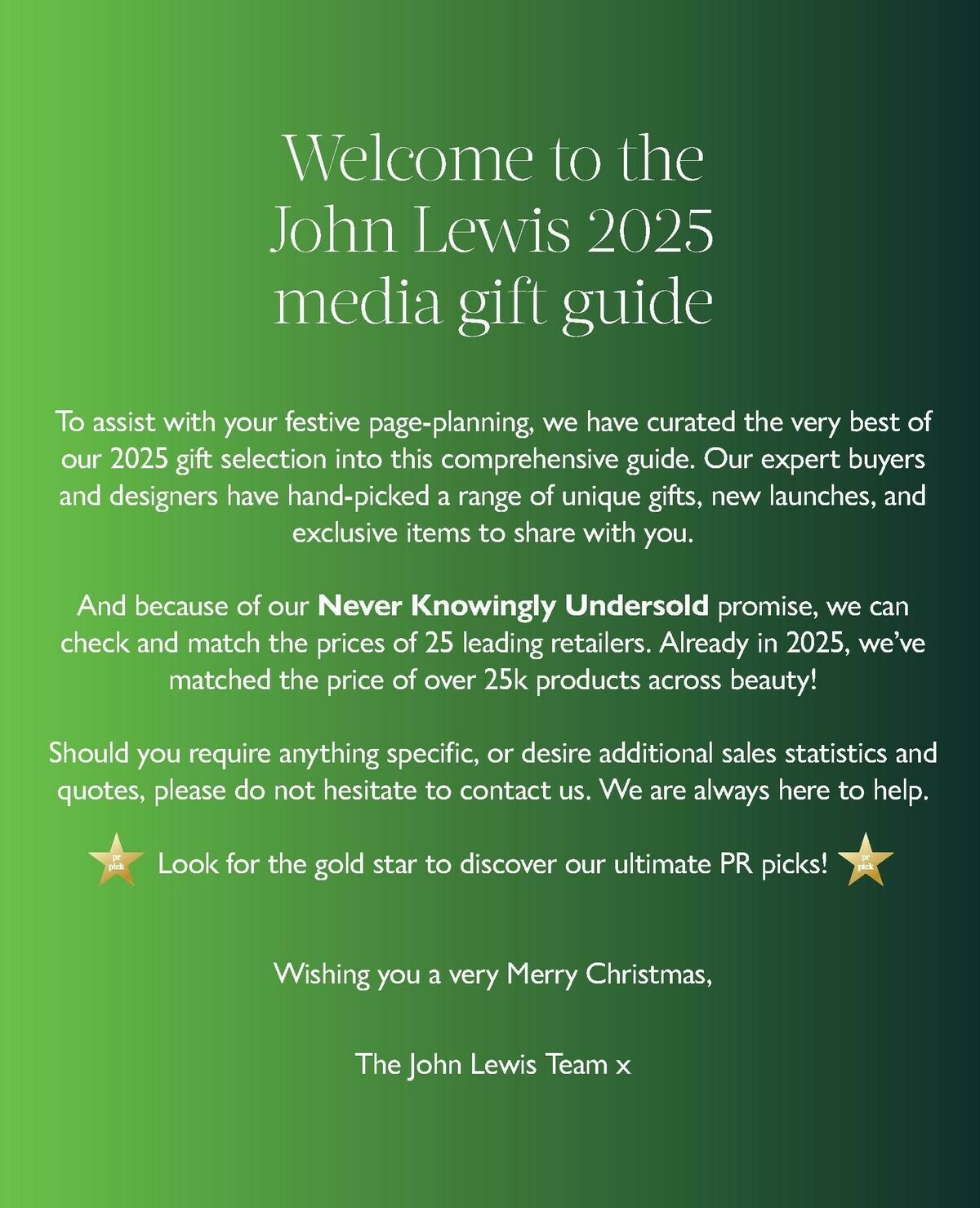 John Lewis Christmas Gift Guide Offers from 27 October