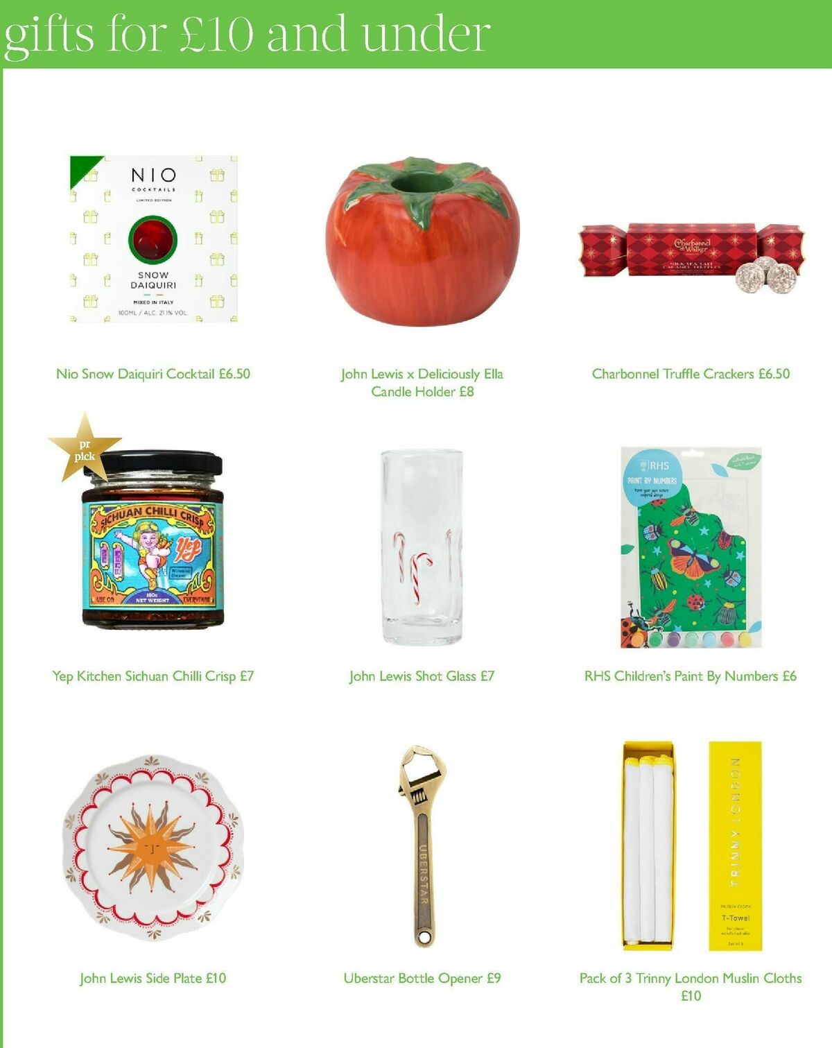 John Lewis Christmas Gift Guide Offers from 27 October
