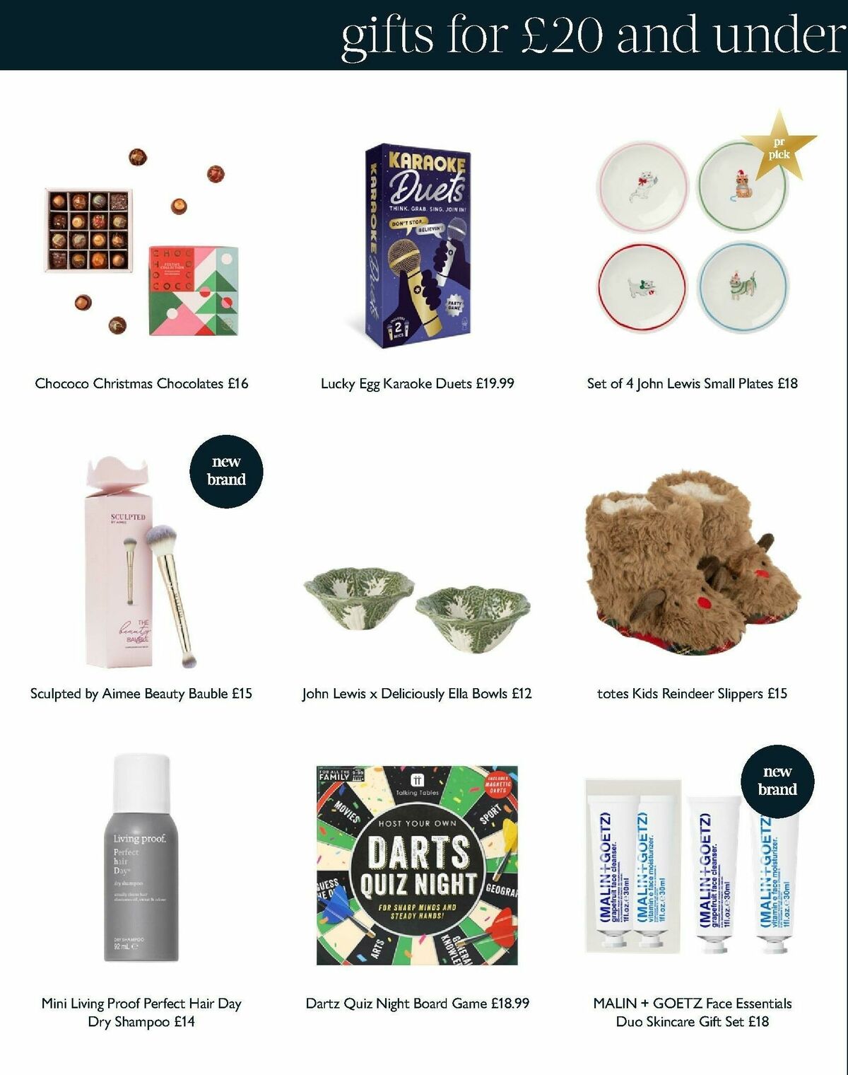 John Lewis Christmas Gift Guide Offers from 27 October