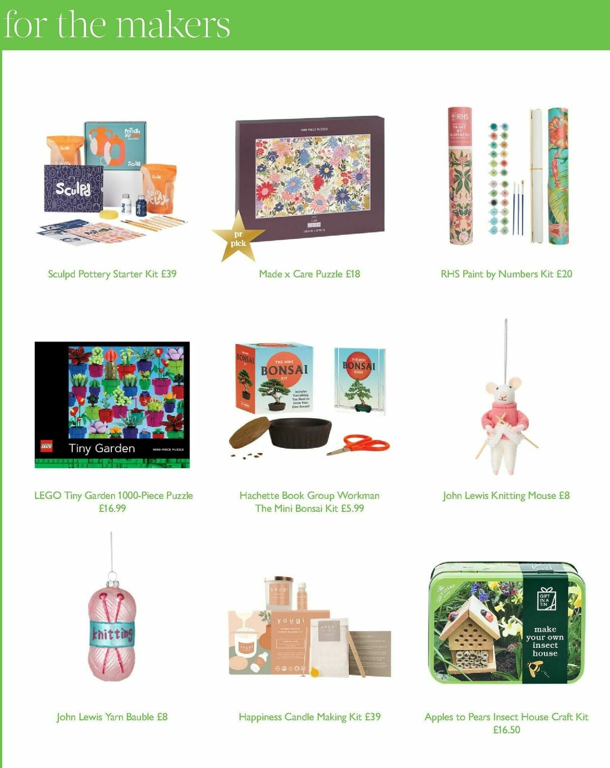 John Lewis Christmas Gift Guide Offers from 27 October