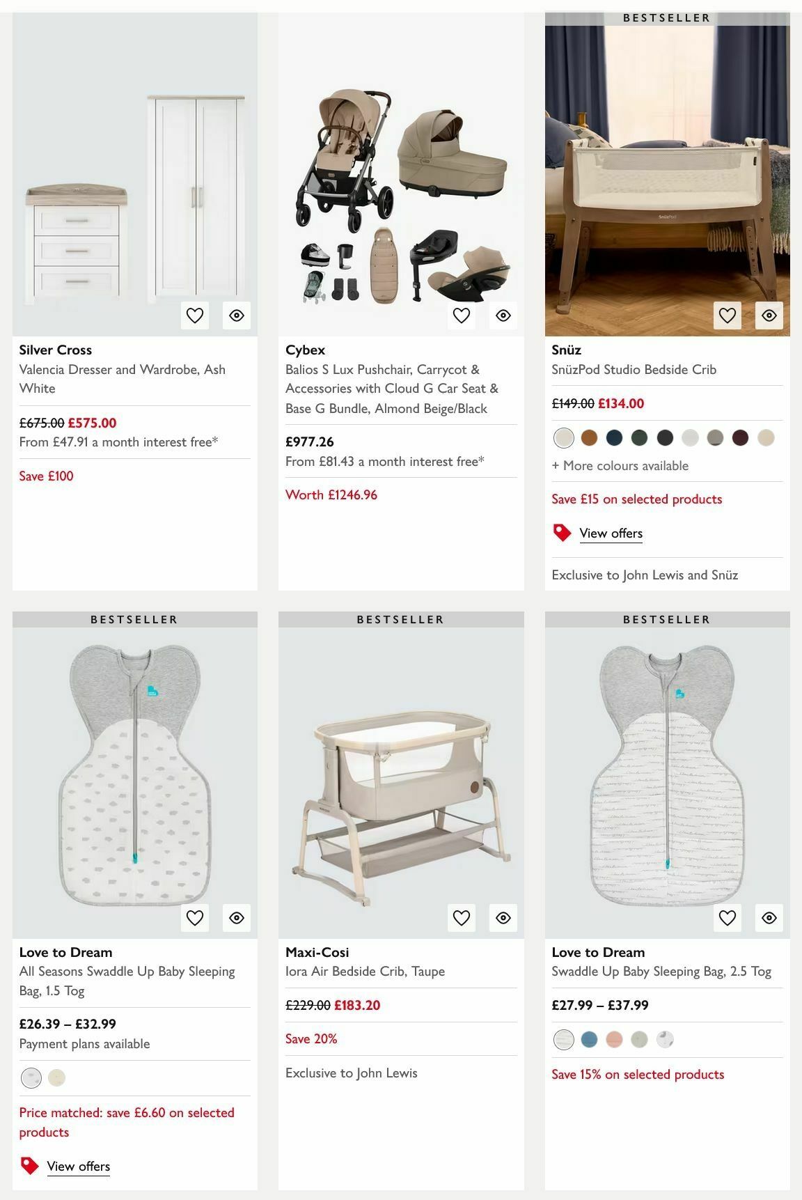 John Lewis Offers from 29 December