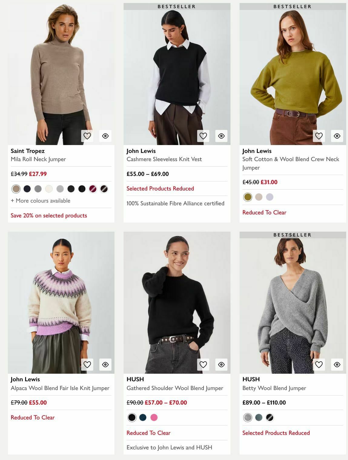 John Lewis Offers from 29 December