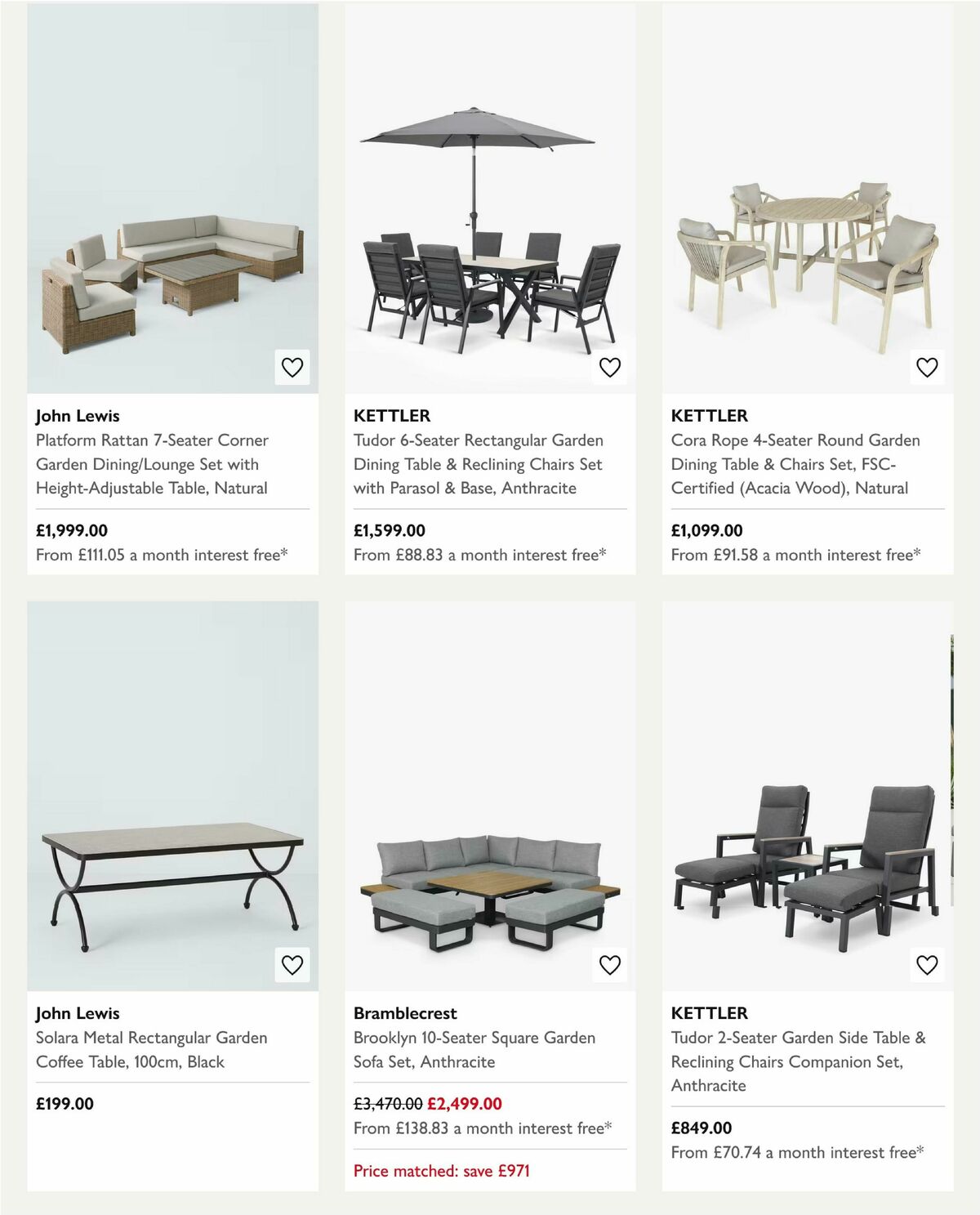 John Lewis Offers from 23 April