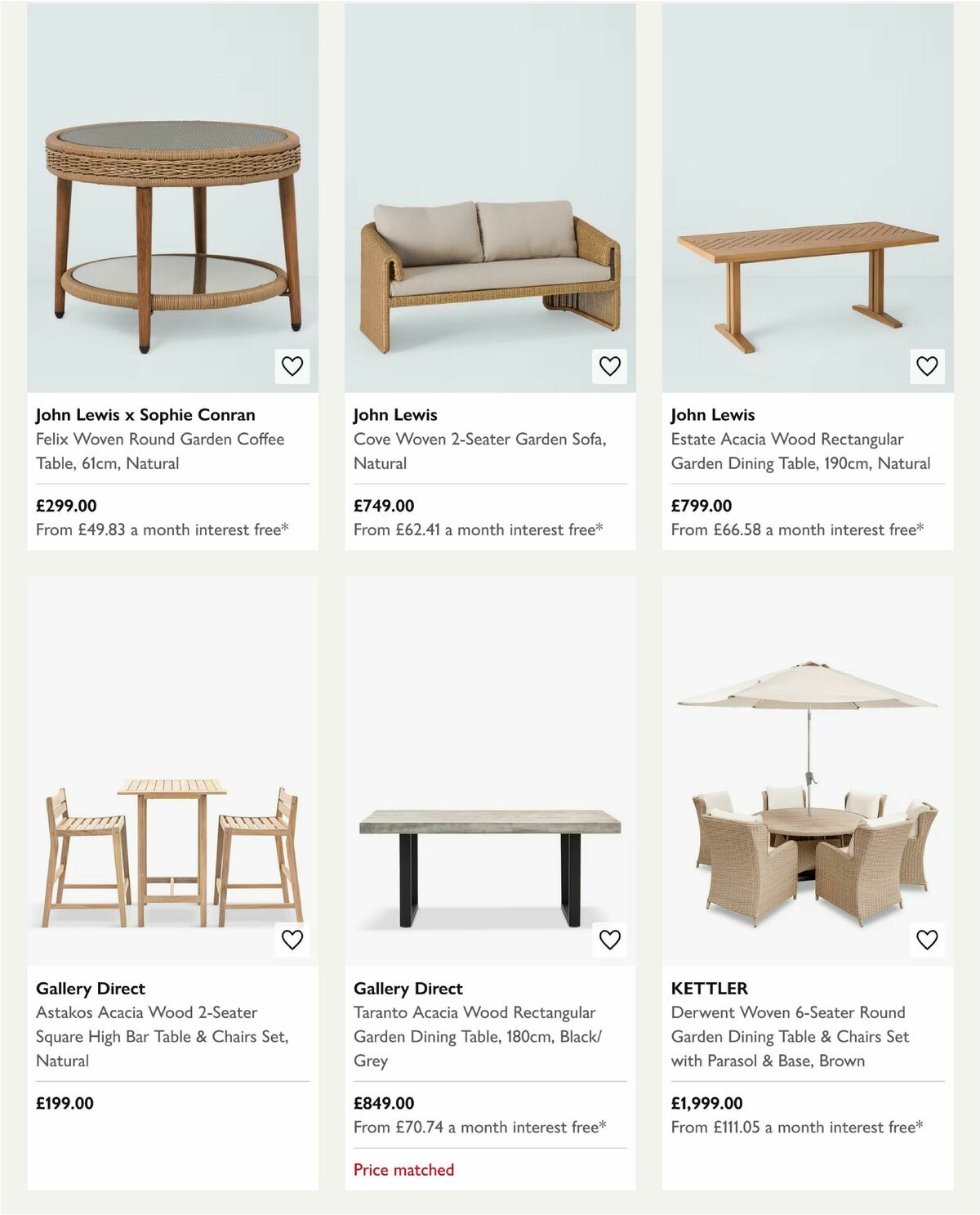 John Lewis Offers from 23 April