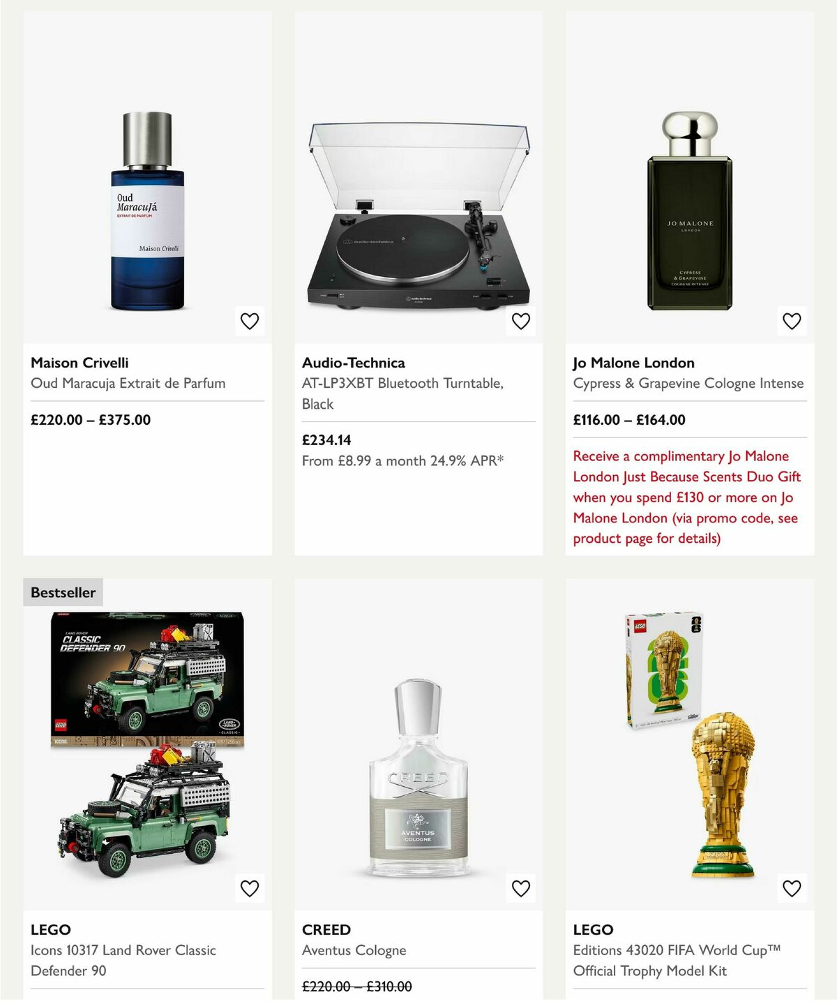 John Lewis Father's Day Offers from 29 May