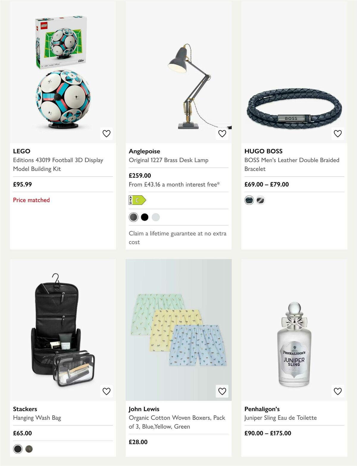 John Lewis Father's Day Offers from 29 May