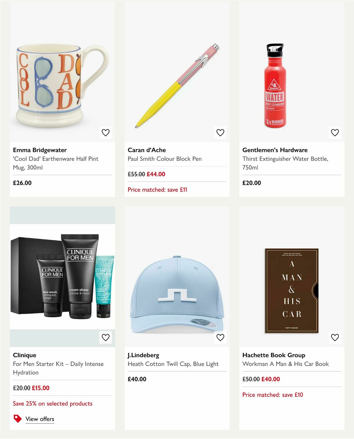 John Lewis Father's Day Offers from 29 May