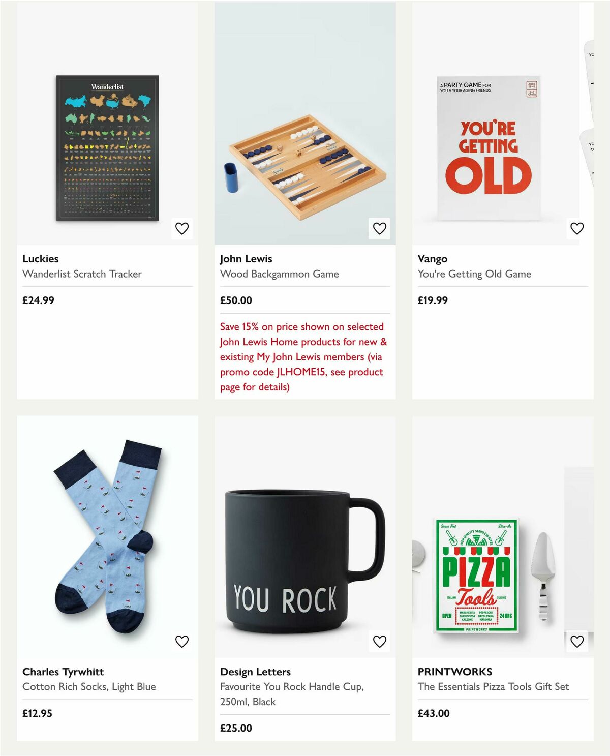 John Lewis Father's Day Offers from 29 May