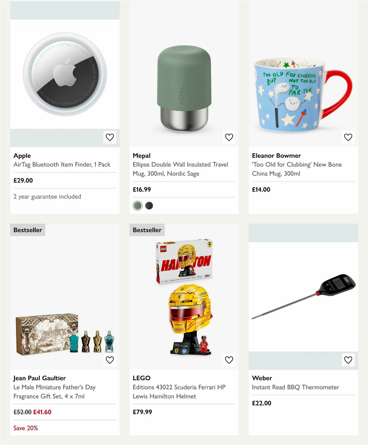 John Lewis Father's Day Offers from 29 May