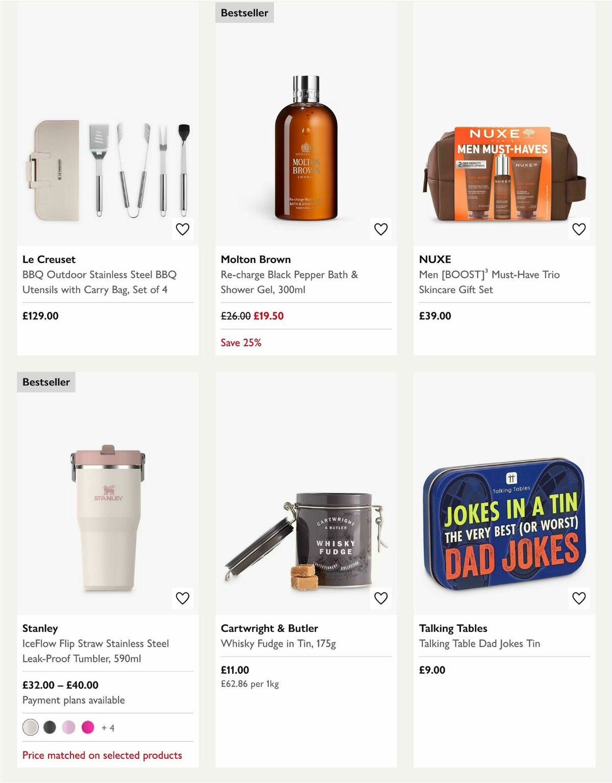 John Lewis Father's Day Offers from 29 May