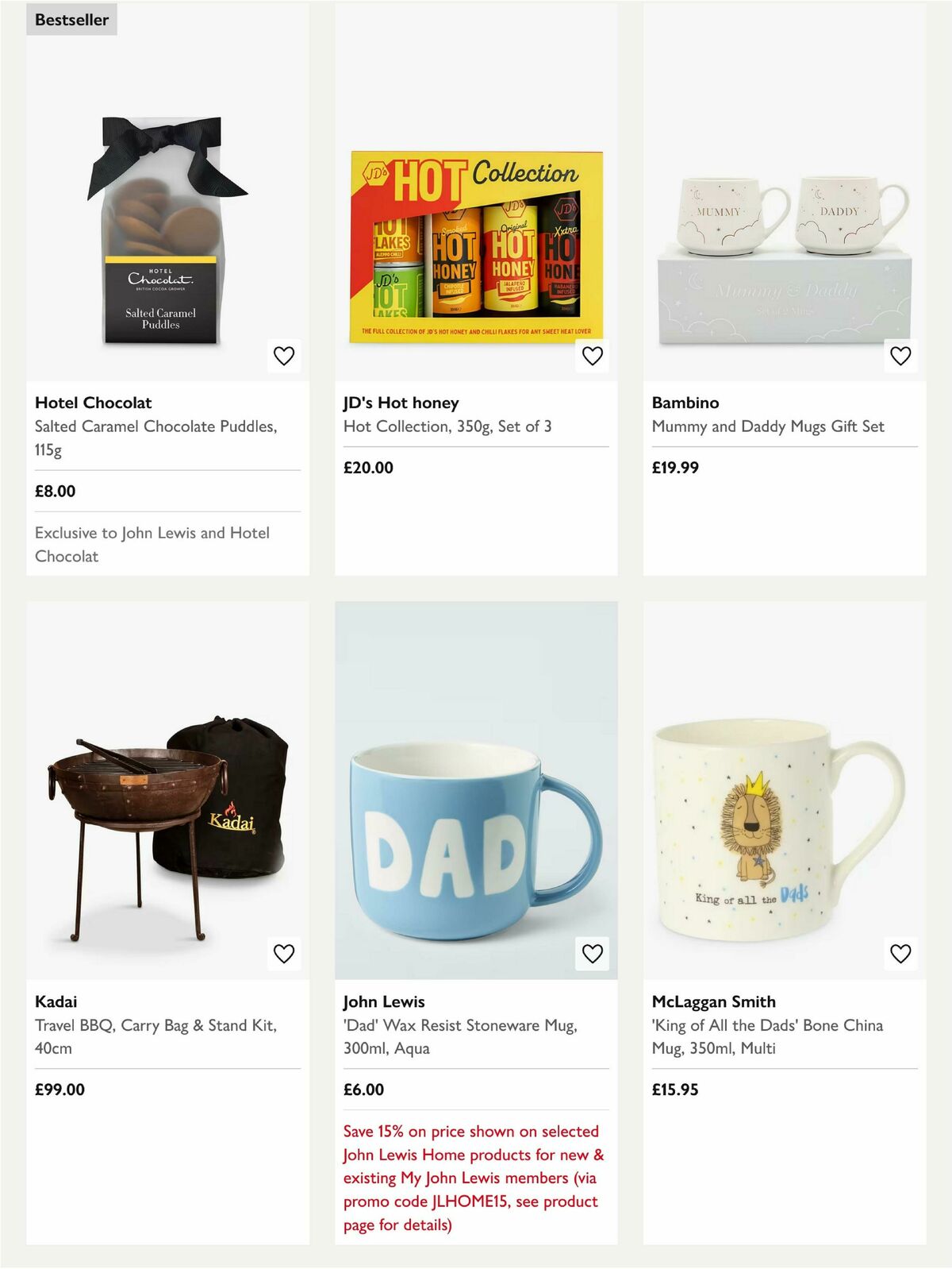 John Lewis Father's Day Offers from 29 May