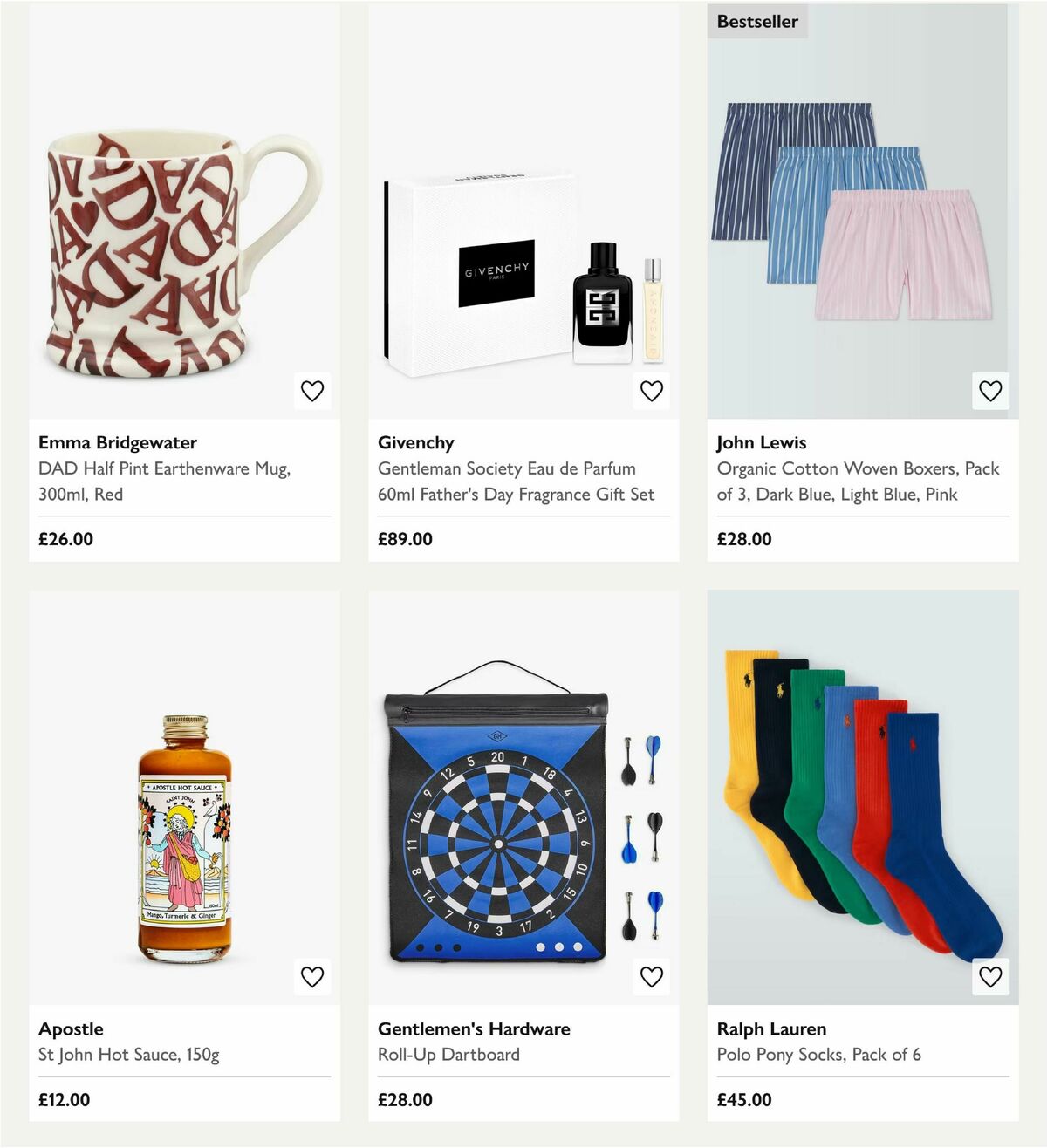 John Lewis Father's Day Offers from 29 May