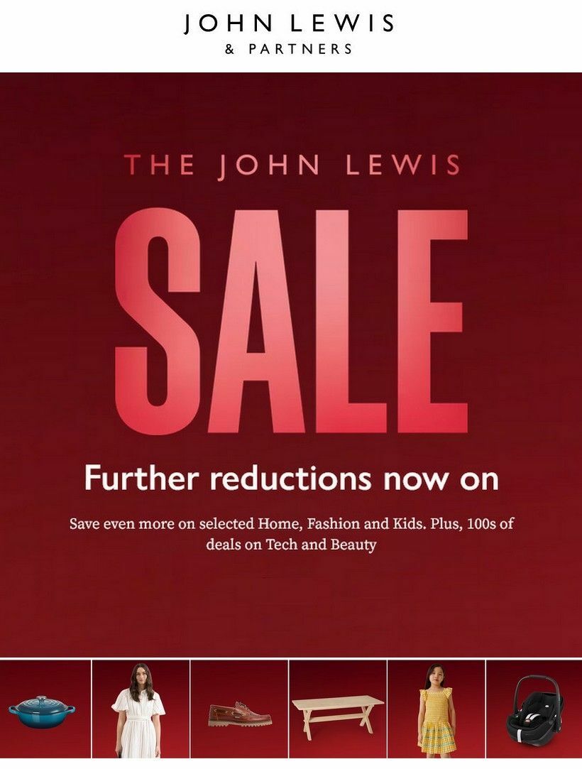 John Lewis Offers from 13 July