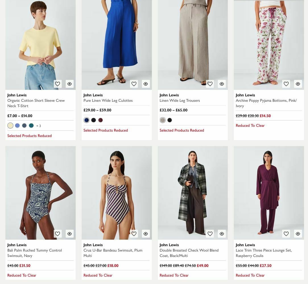 John Lewis Offers from 13 July