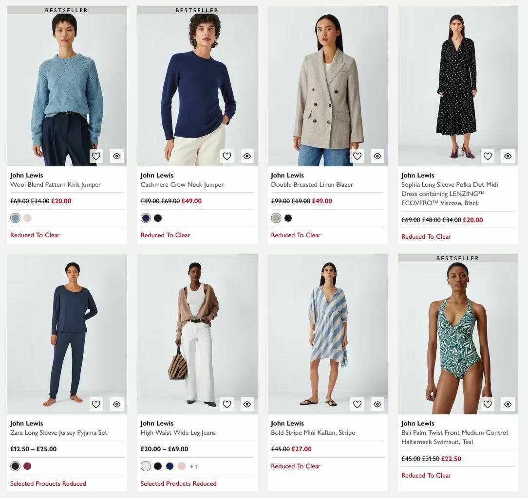 John Lewis Offers from 13 July
