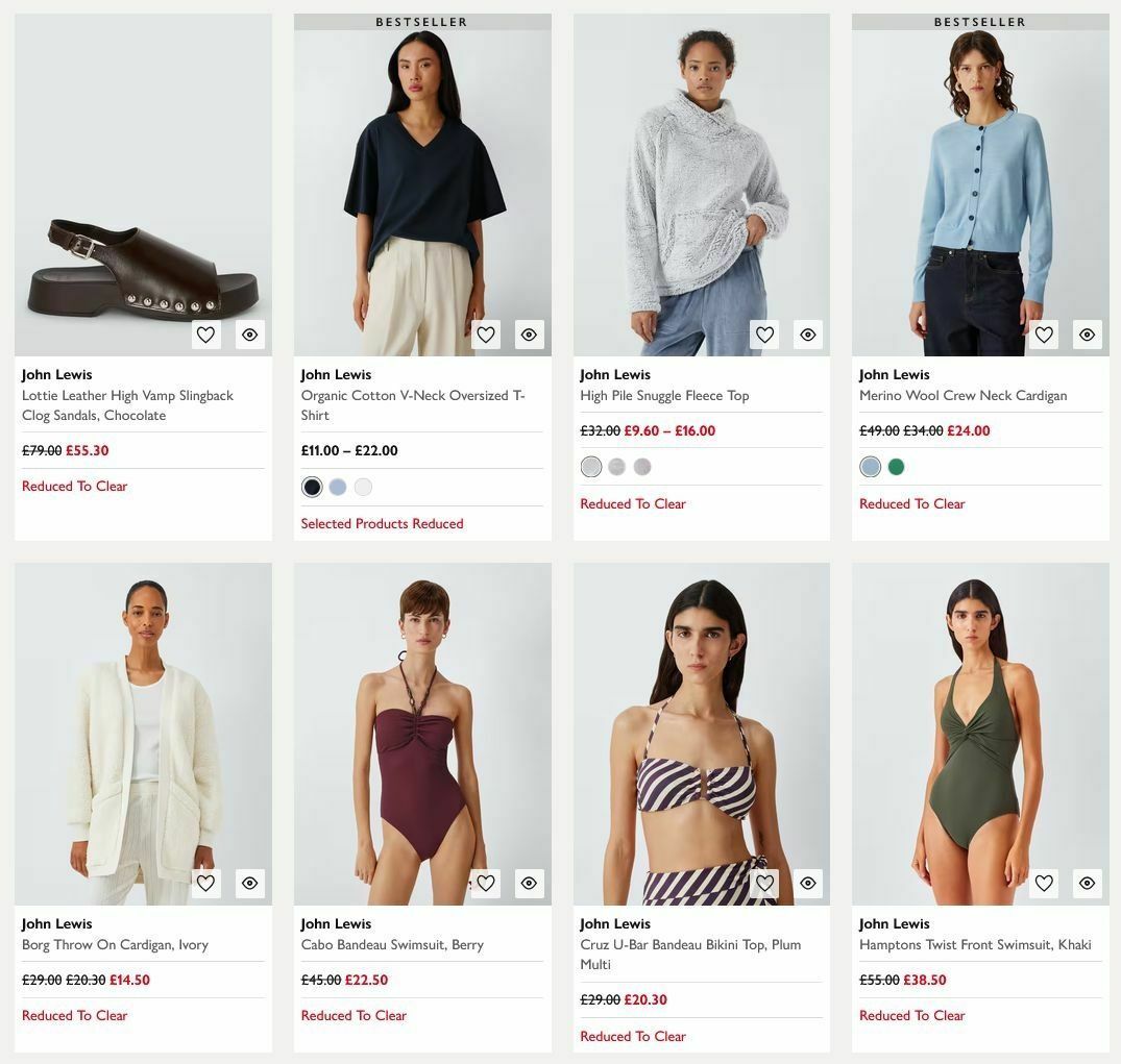 John Lewis Offers from 13 July