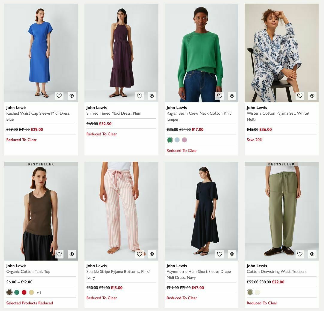 John Lewis Offers from 13 July