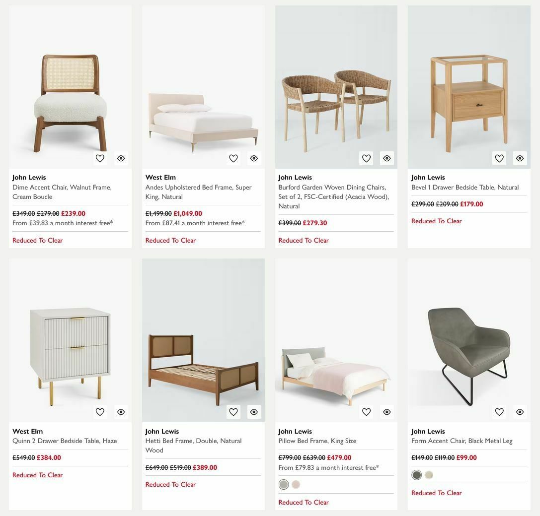 John Lewis Offers from 13 July