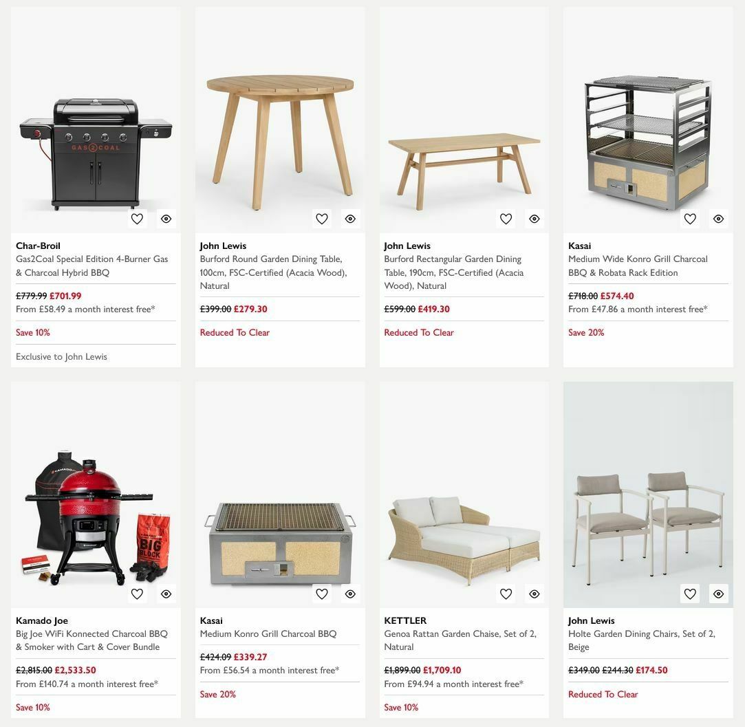 John Lewis Offers from 13 July