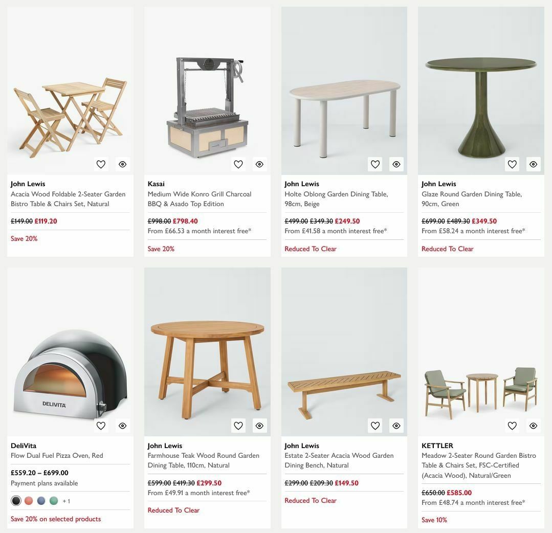 John Lewis Offers from 13 July