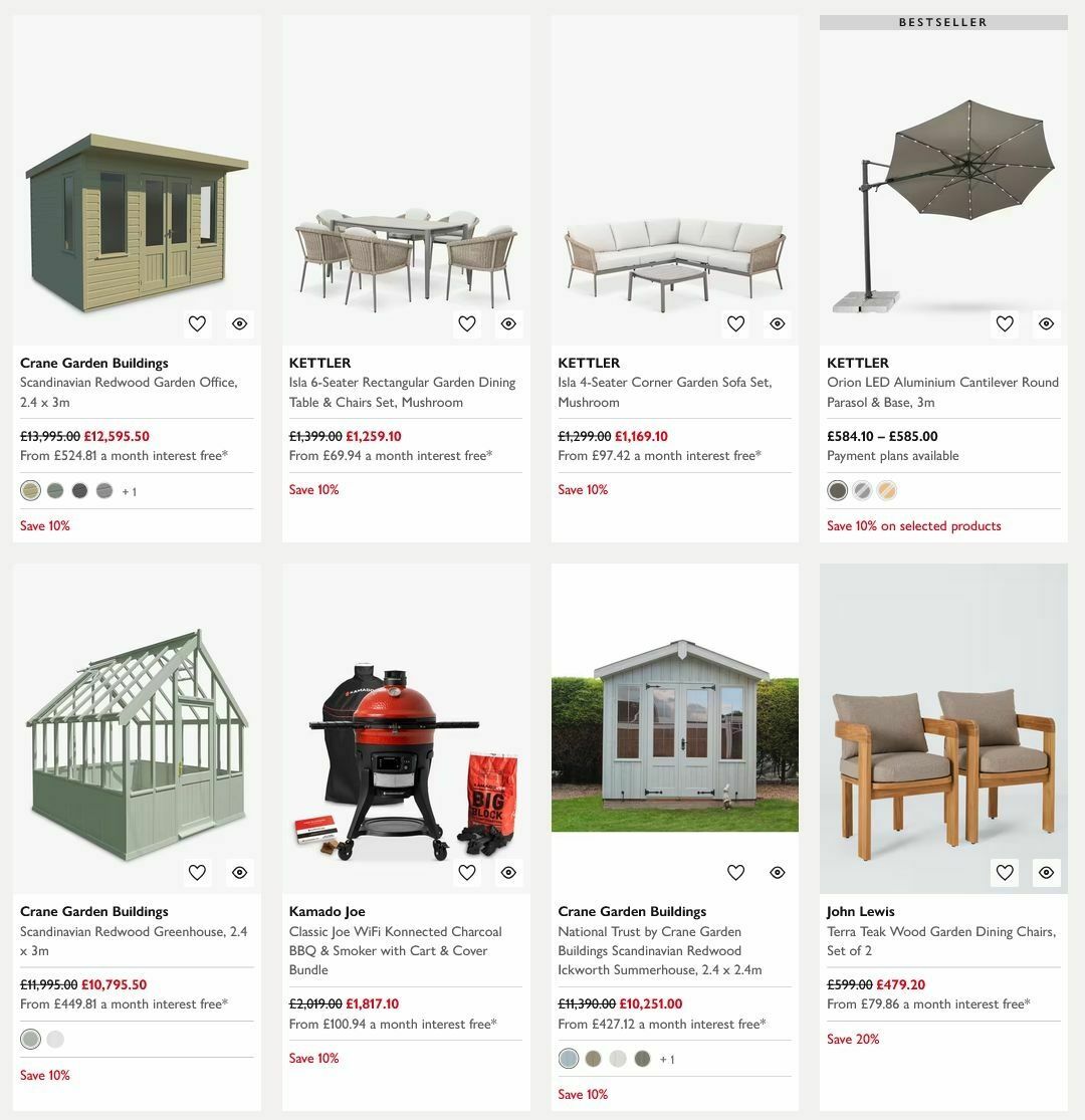 John Lewis Offers from 13 July