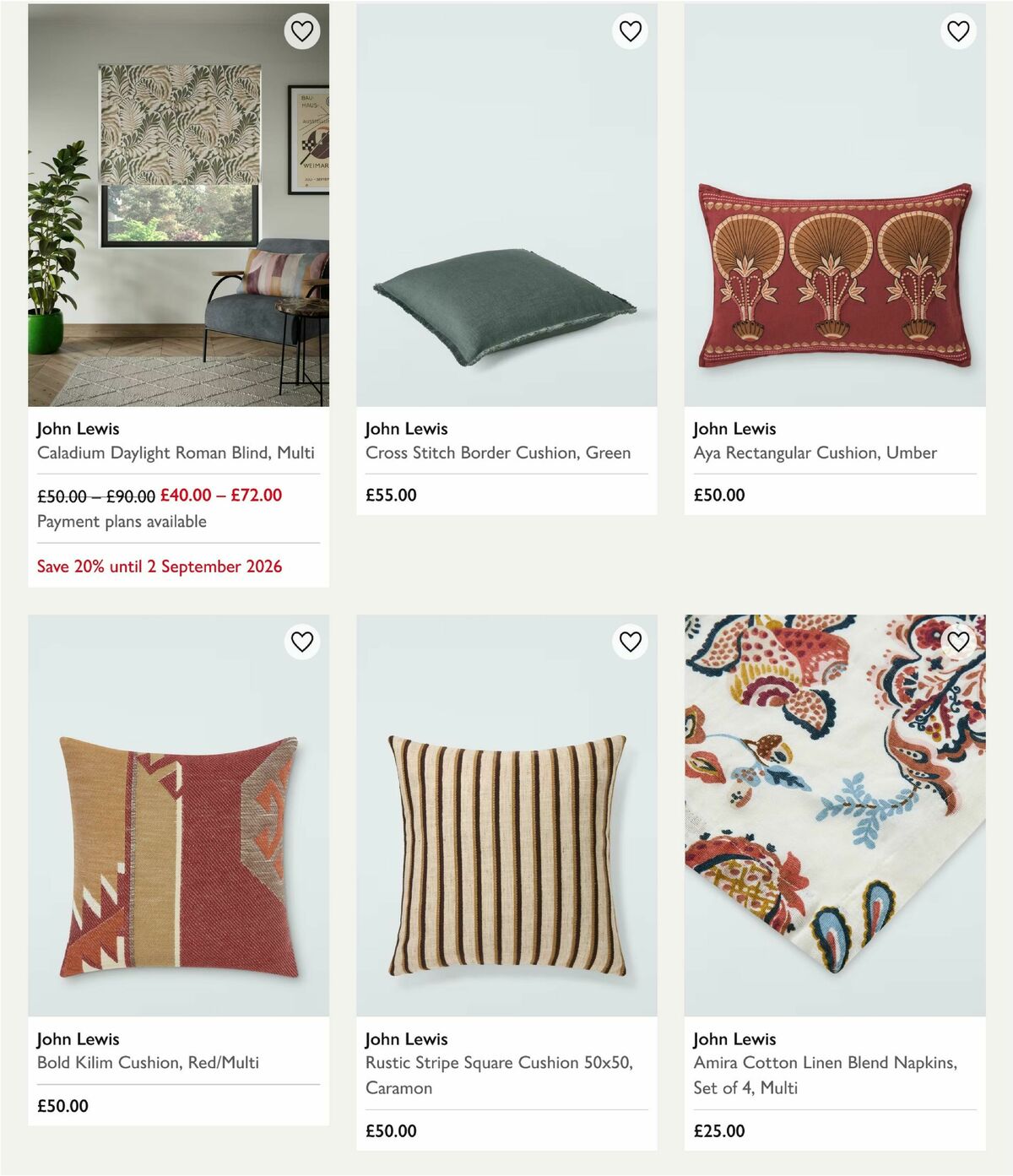 John Lewis Offers from 28 August