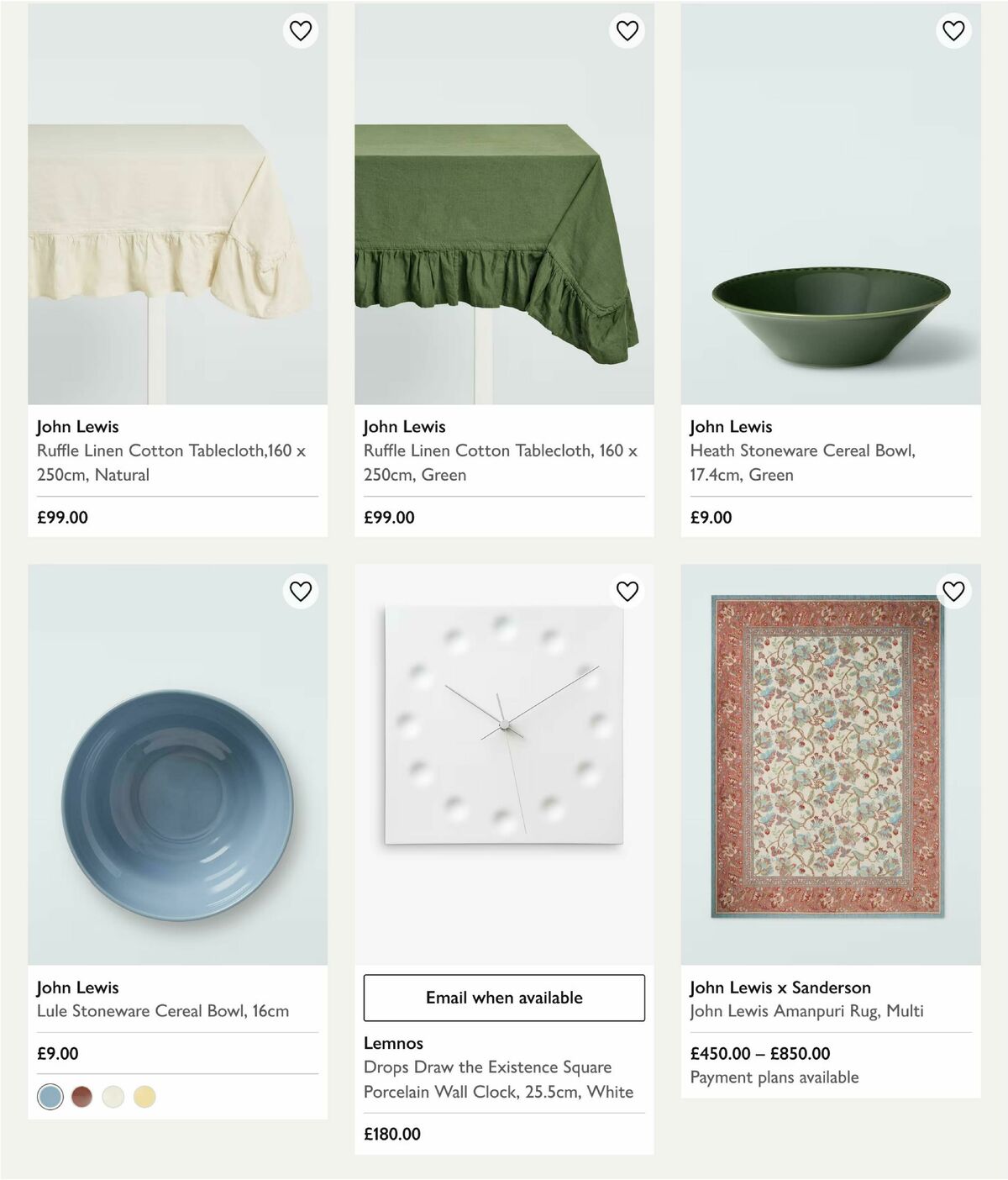 John Lewis Offers from 28 August