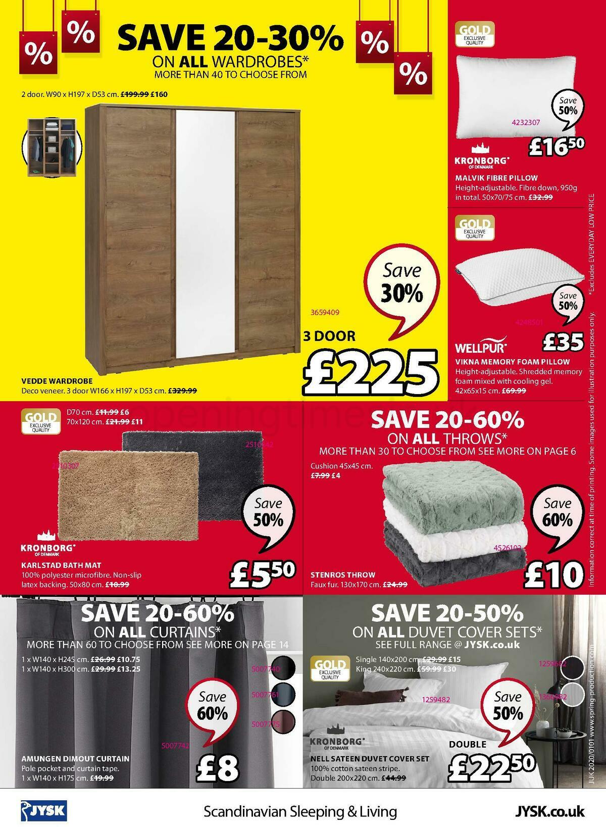 JYSK Offers from 4 January