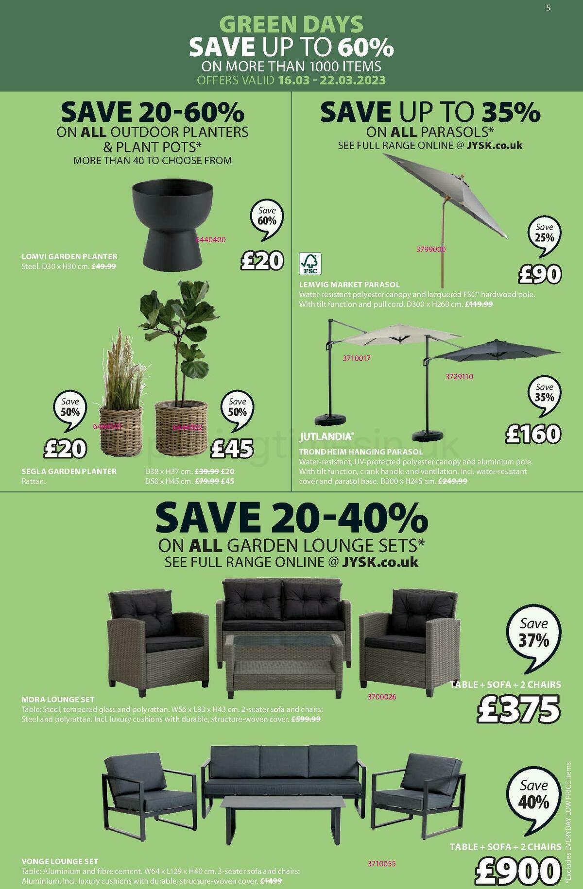 JYSK Offers from 16 March