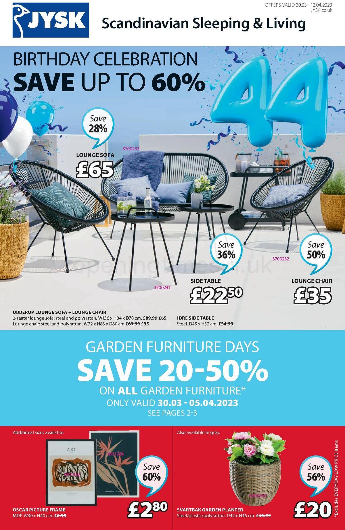 JYSK Offers from 30 March