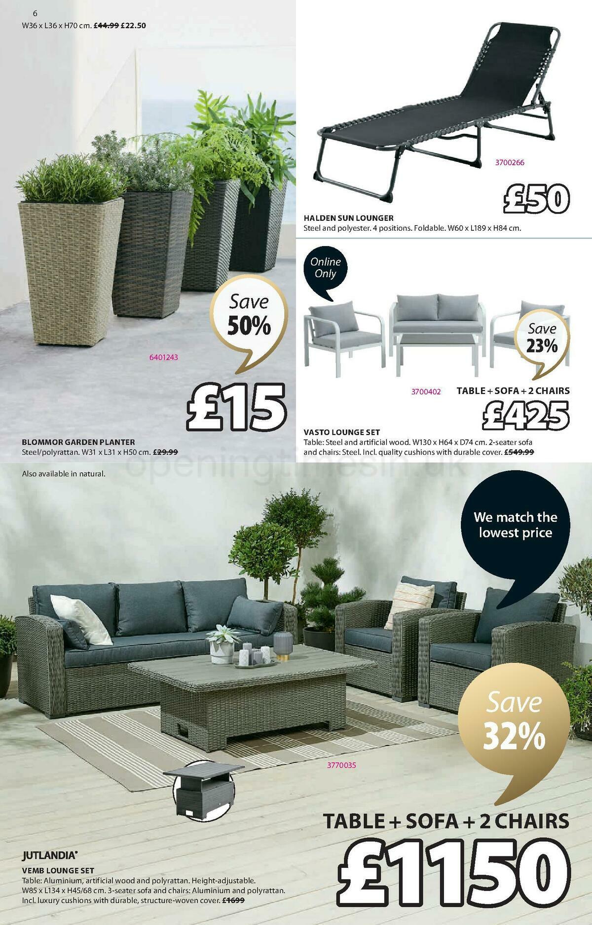 JYSK Offers from 1 June