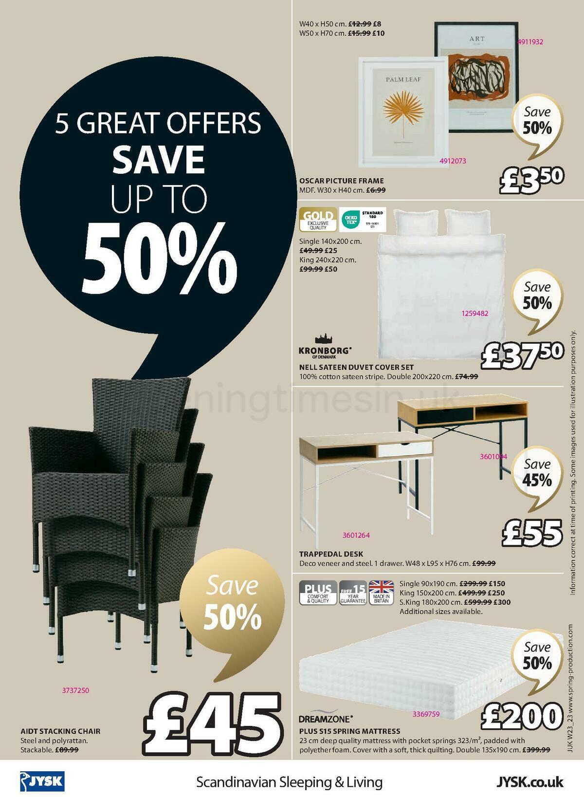 JYSK Offers from 8 June