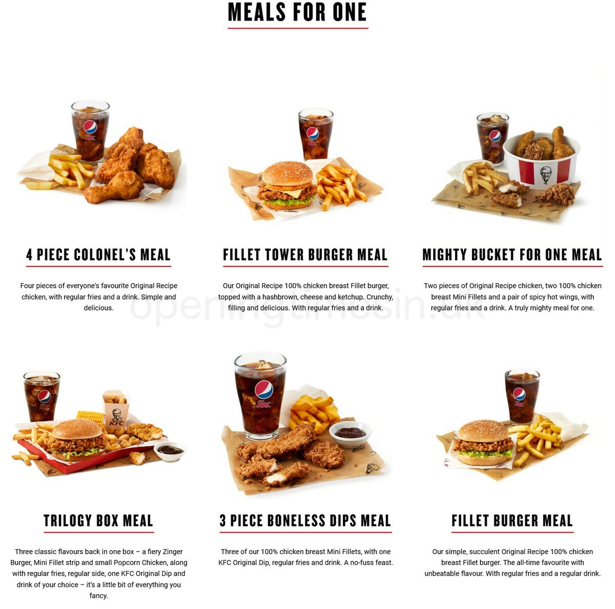 KFC Offers from 20 March