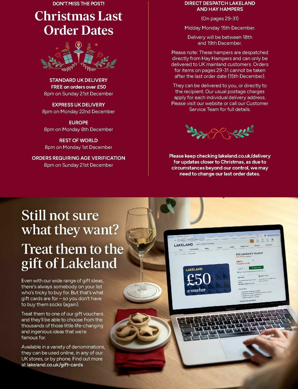 Lakeland Christmas Catalogue Offers from 10 November