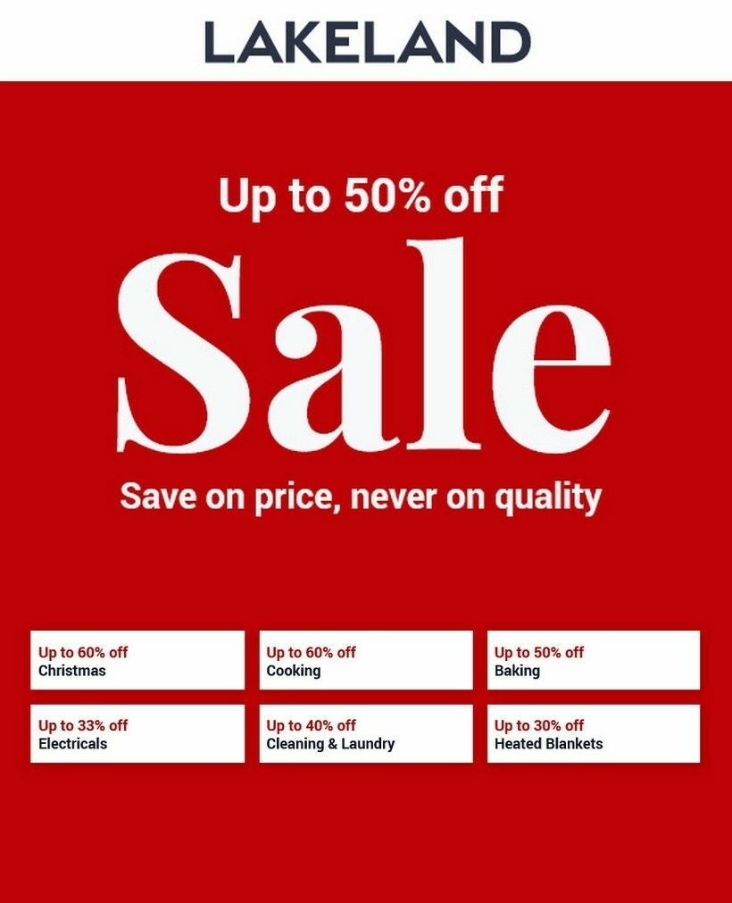 Lakeland Offers from 28 December