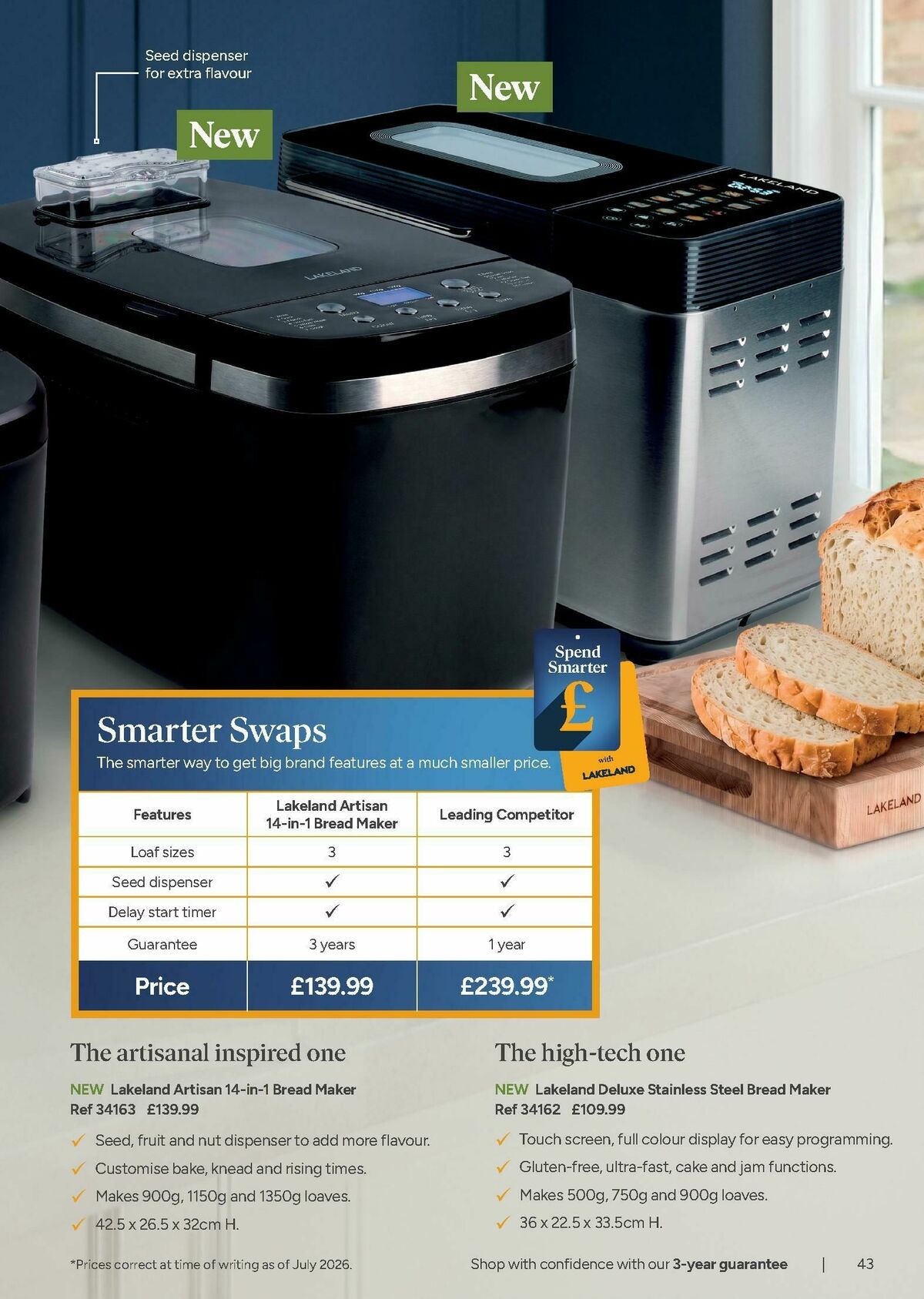 Lakeland Offers from 1 September