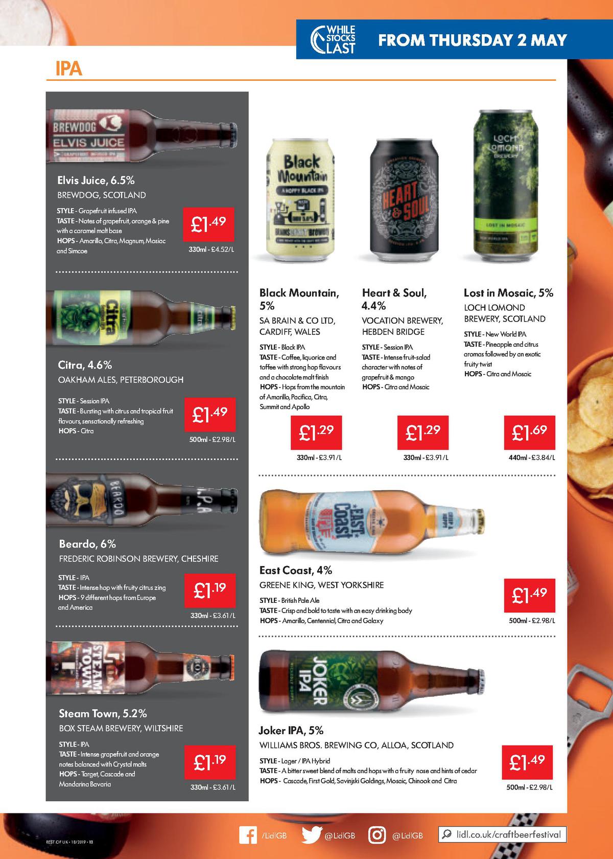 LIDL Offers from 2 May