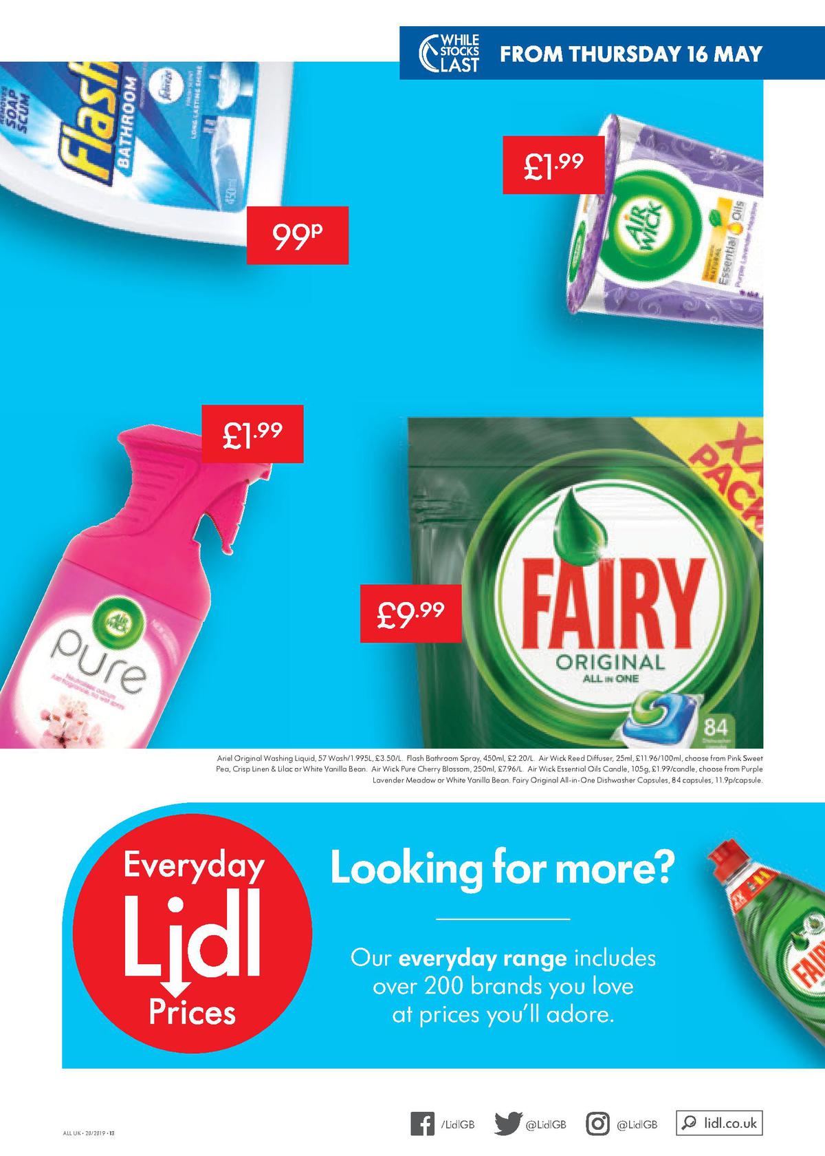 LIDL Offers from 16 May
