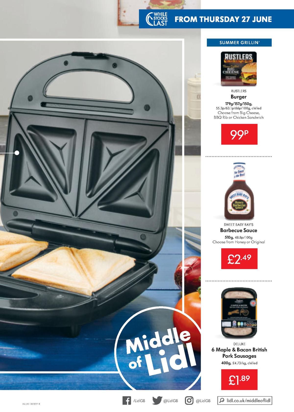 LIDL Offers from 27 June