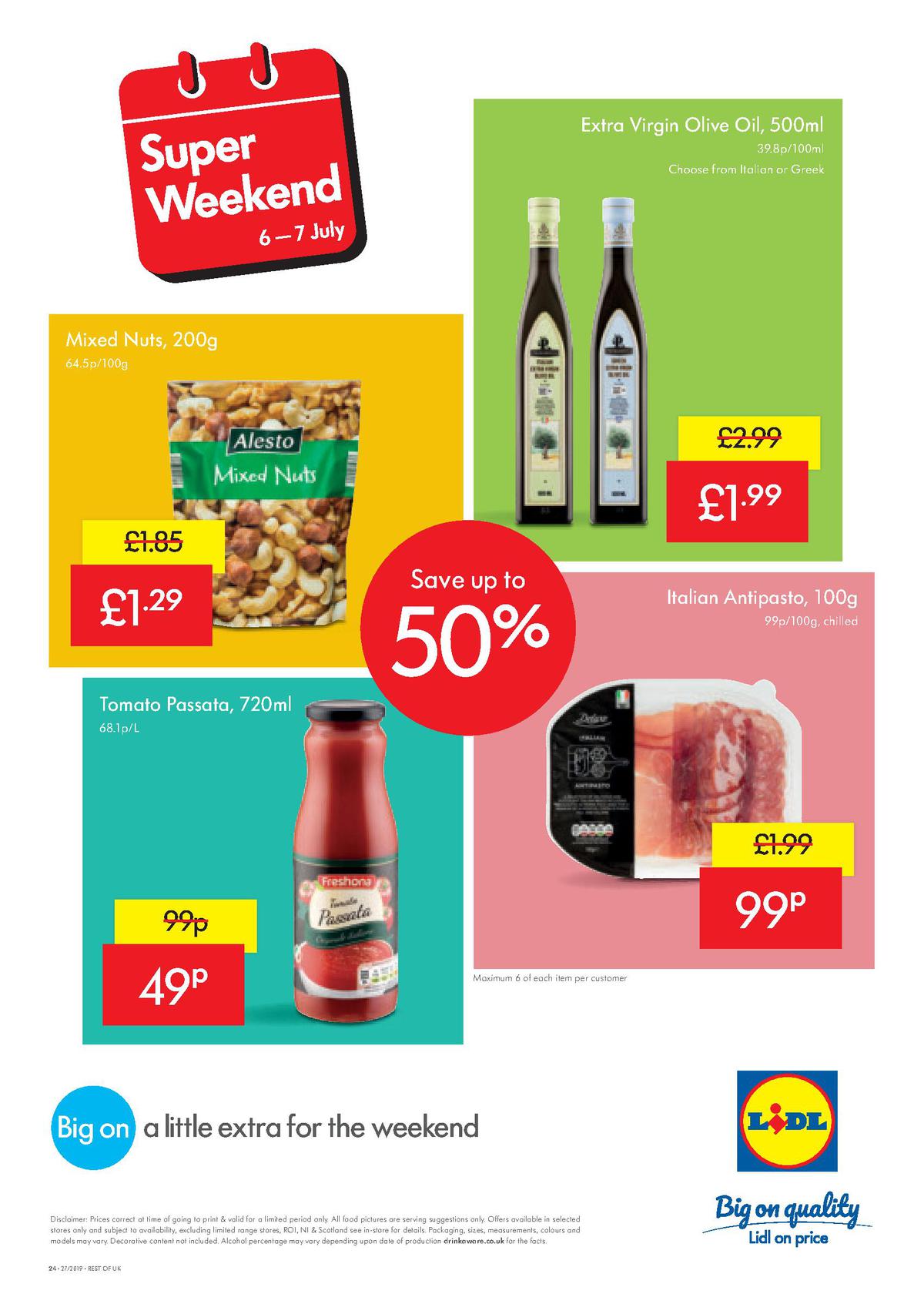 LIDL Offers from 4 July