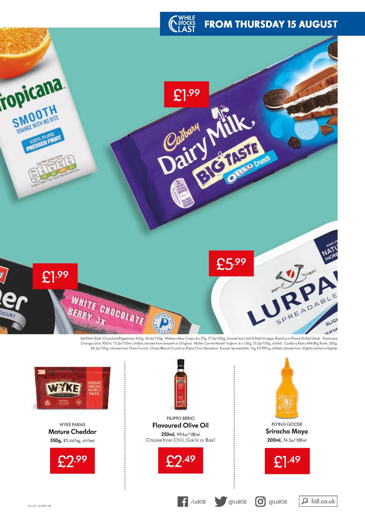 LIDL Offers from 15 August