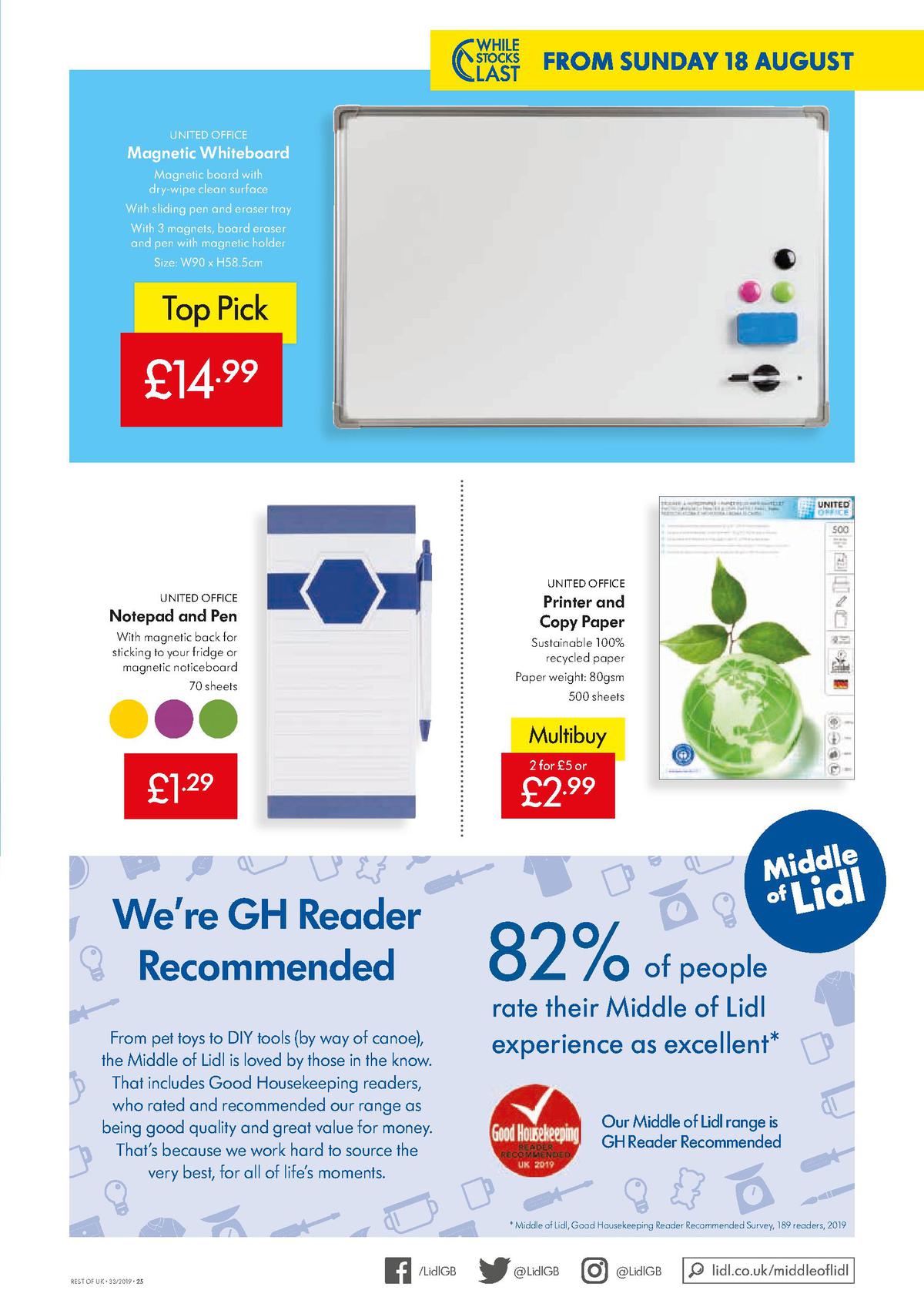 LIDL Offers from 15 August