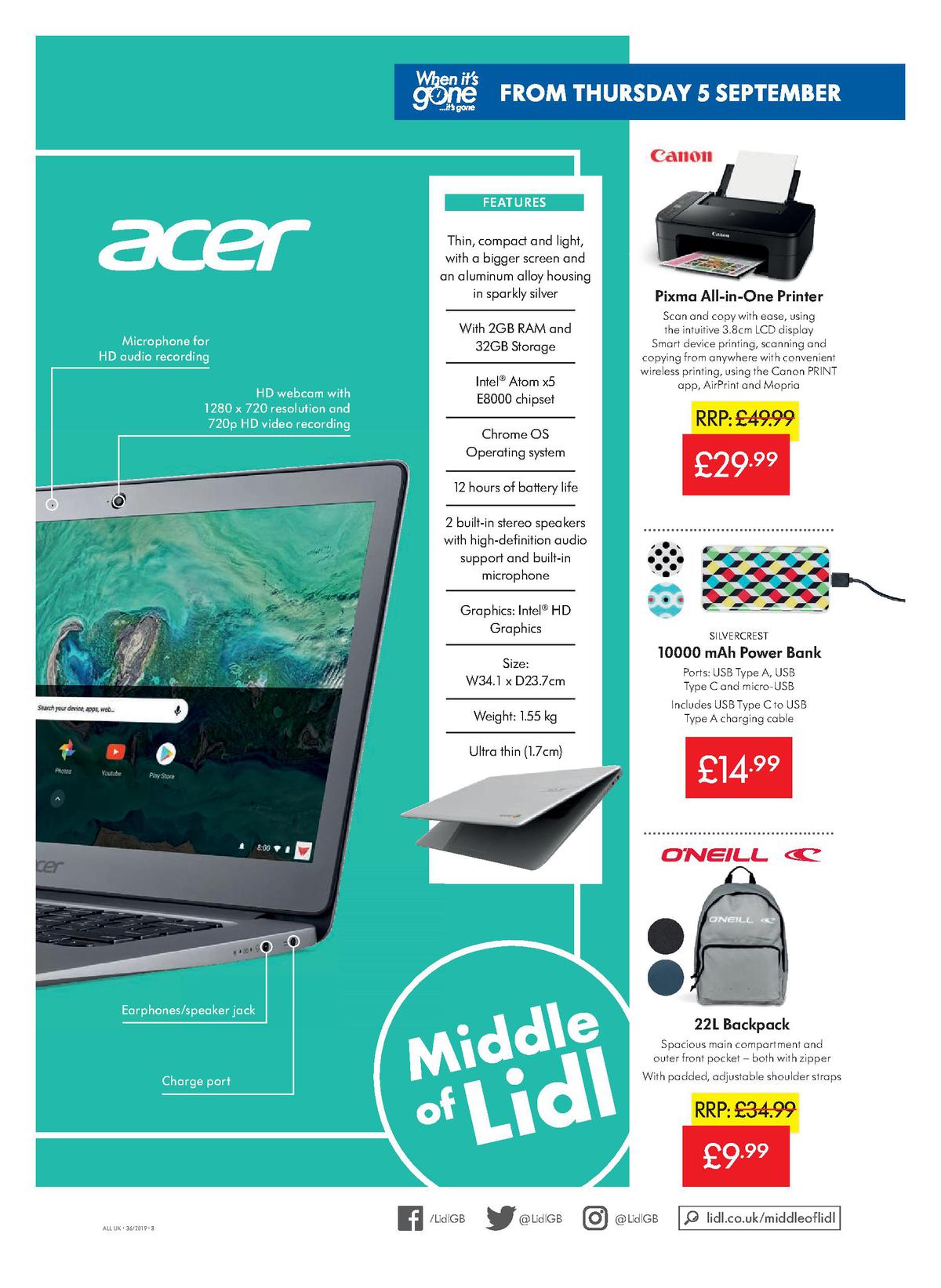 LIDL Offers from 5 September