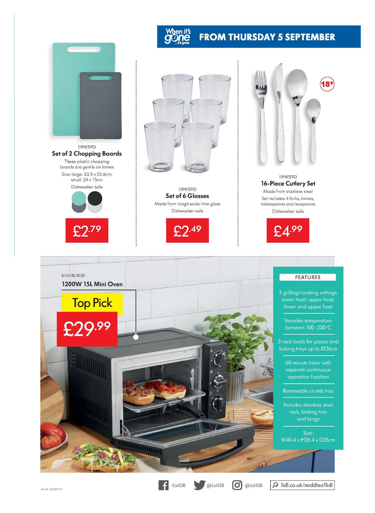 LIDL Offers from 5 September