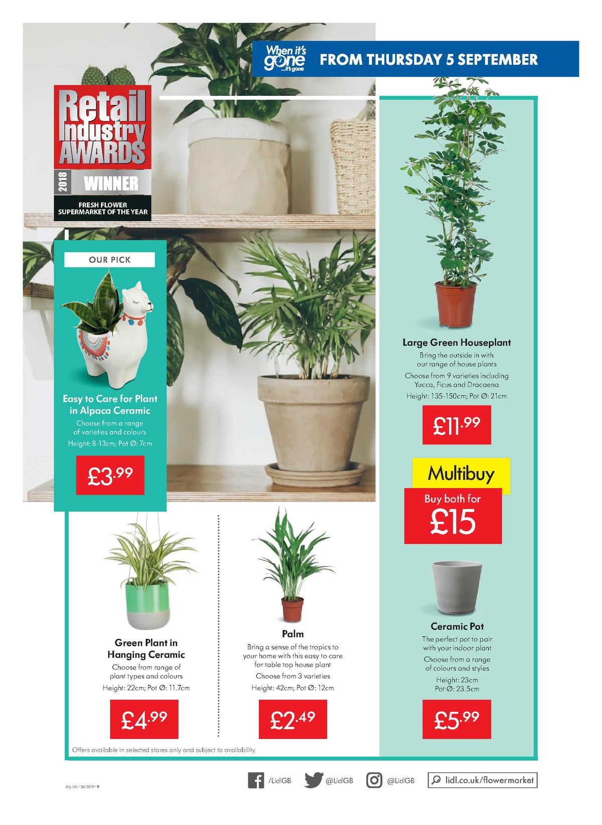 LIDL Offers from 5 September